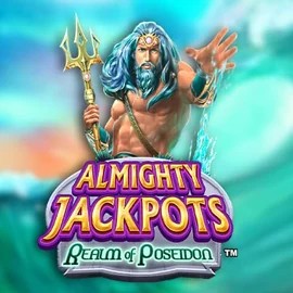 Almighty Jackpots – Realm of Poseidon logo by Novomatic Magius Casino