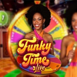 Funky Time online game logo by Evolution on magiuscasino-gr.com