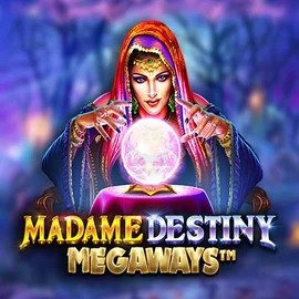 Madame Destiny Megaways slot logo by Pragmatic Play at Magius Casino