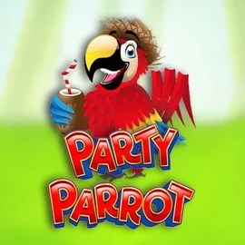 Party Parrot slot logo by Rival at Magius Casino