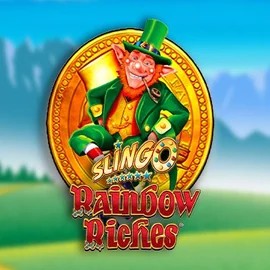 Slingo Rainbow Riches by Gaming Realms, showcased at magiuscasino-gr.com – game logo