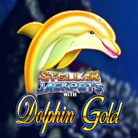 Official Jackpots logo: Dolphin Gold with Stellar Jackpots by Lightning Box Game at Magius Casino